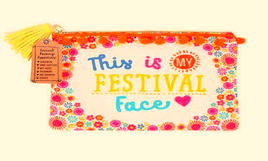 festival face make up bag