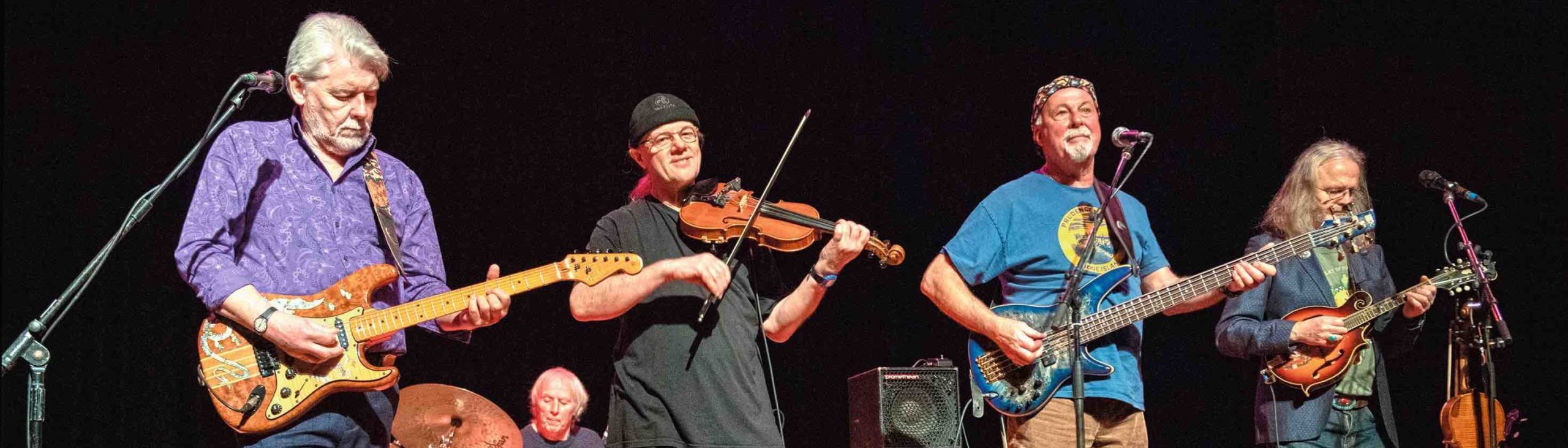 Fairport Convention on stage at The Stables, Milton Keynes, UK on 13 February 2019. Photo by David Jackson.